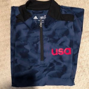 Adidas camo USA cutoff all weather golf jacket